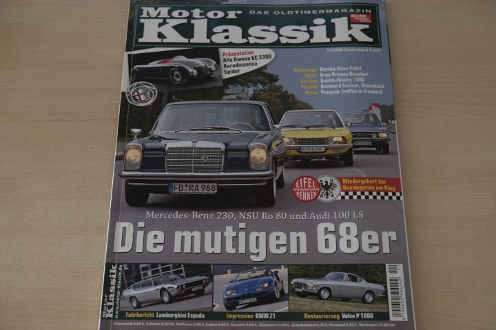 Deckblatt Motor Klassik (11/2008)